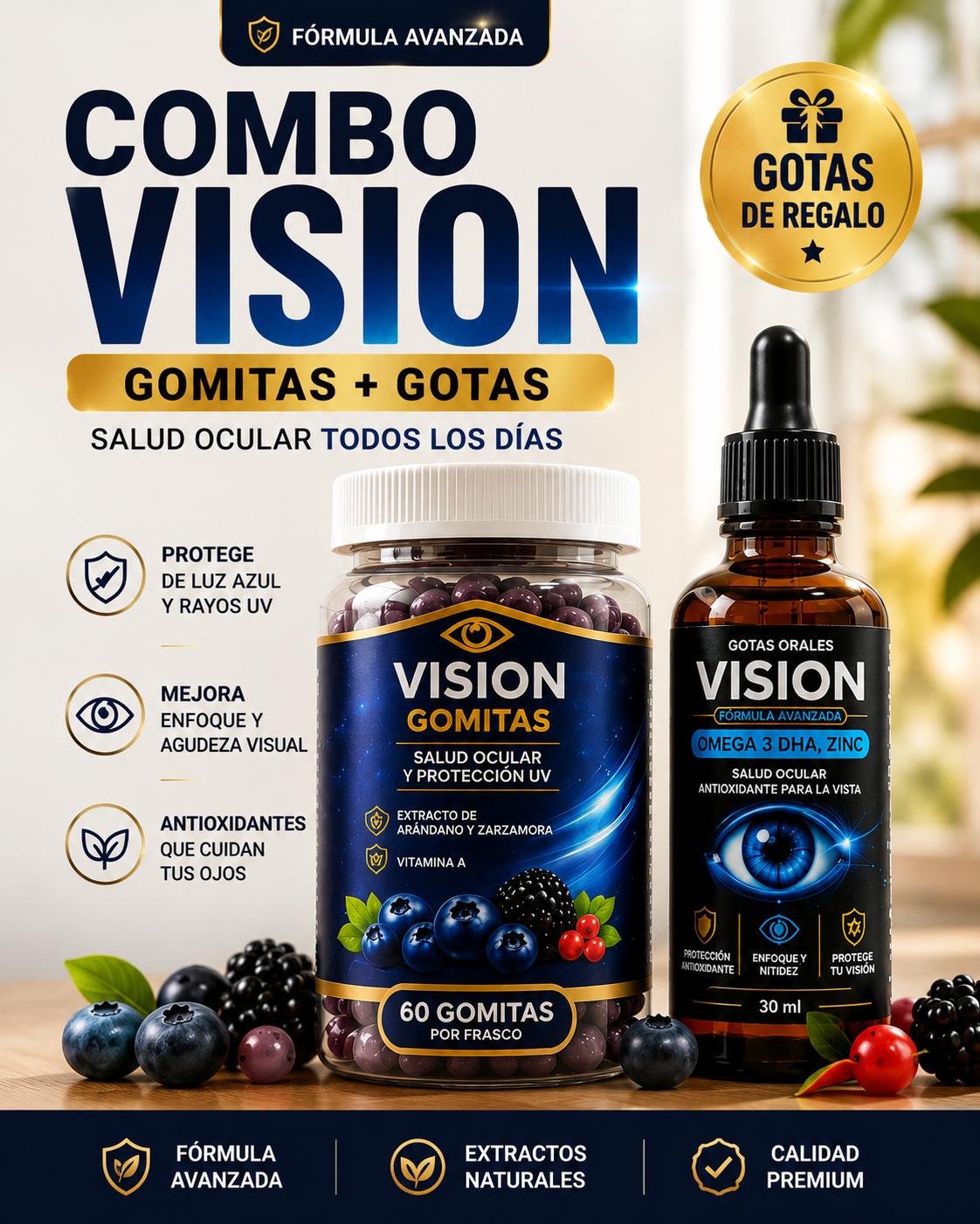 GOMITAS VISION + OBSEQUIO GOTAS